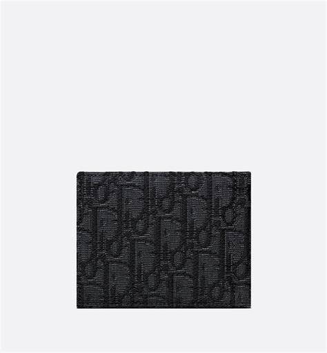 dior black wallet|Dior money clip wallet.